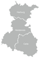 Übersichtskarte der Sportregion Heide
